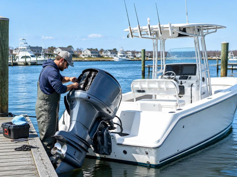 Boat Service advertising example